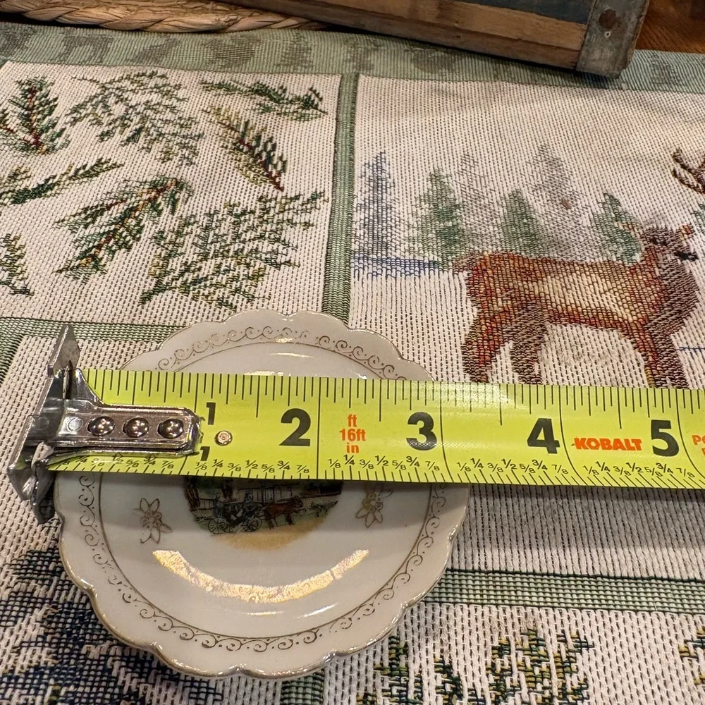 Williamsburg Va. Governor's Palace Mini Plate/Saucer occupied Japan VNTG